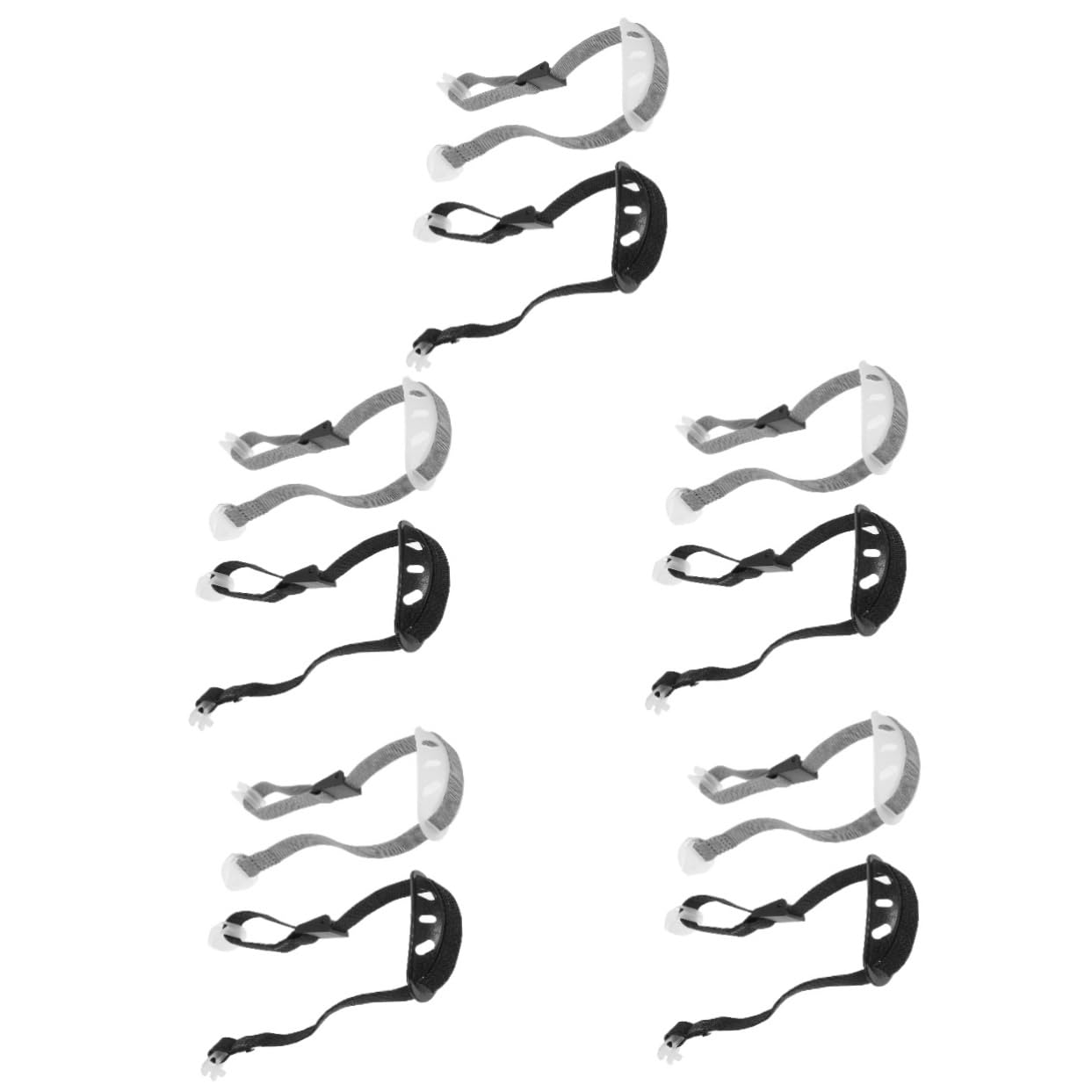 Happyyami 10stücke Teiliges Kinnband Für Schutzhelm Verstellbares Sicherheitskinnband Aus Langlebigem Material Für BAU Und Sicherheitsanwendungen Leicht Und Installieren