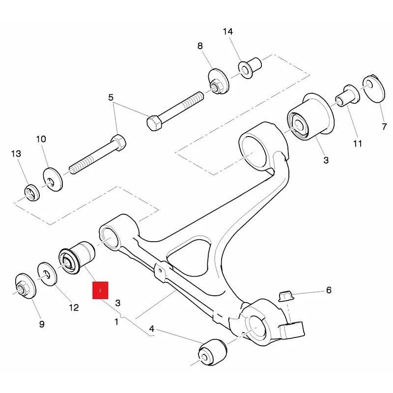 Pasuje do Bentley 2010-2022 zestawy tulei sterujących przedniego zawieszenia 3Y0407171A 3Y0407172A 3W0407181A Tuleja Zawieszenia Samochodu(3Y0407172A)