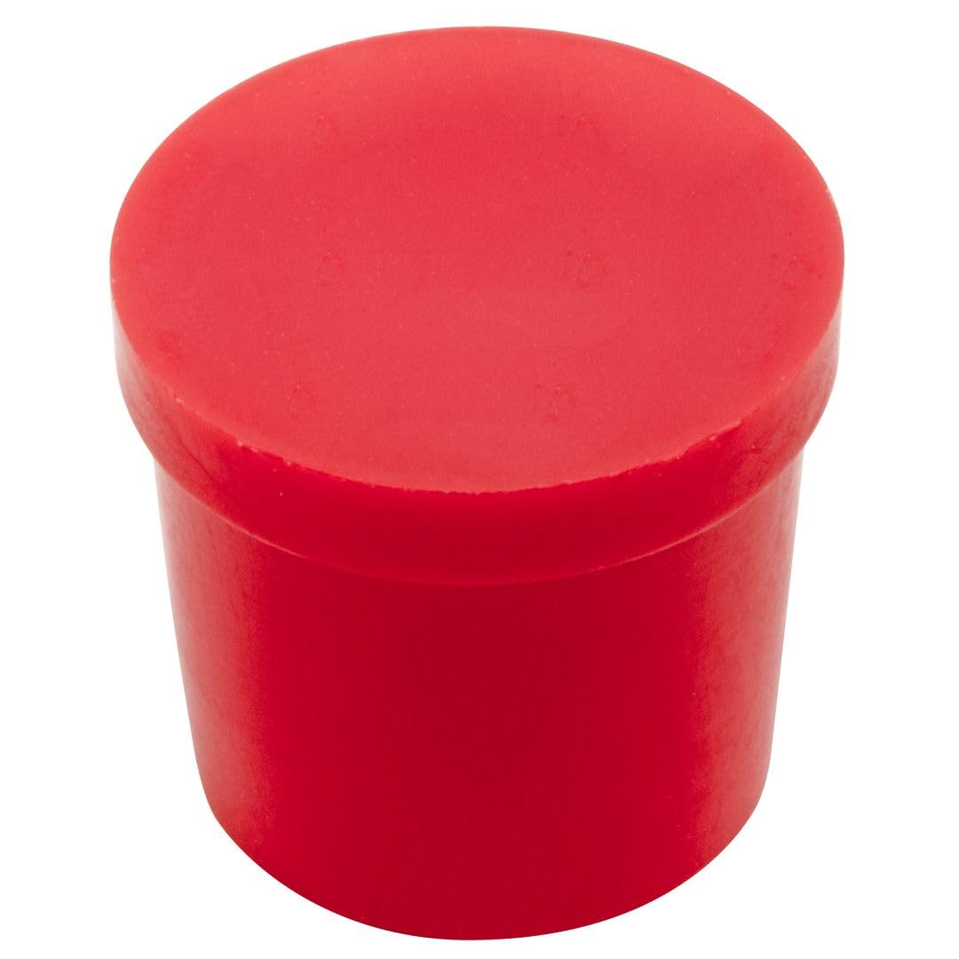 Caplugs ZRP45Q2 - Tapón de tubo de cobre tipo K, plástico K-RP-45, PE-LD, tapa OD 0.4 pulgadas, ID 0.3 pulgadas, rojo (paquete de 200)