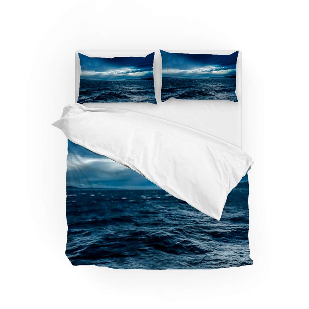 Parure de lit Turbulent Ocean CHEHONG microfibre polyester légère lit Long Twin