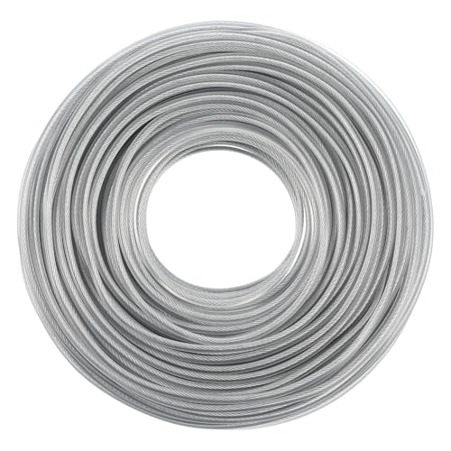 DEARMAMY 耐摩耗鋸歯付き草刈り機トリマーロープ 径強化ナイロンワイヤー 約 軽量簡単装着 刈払機アクセサリー多用途草刈り用