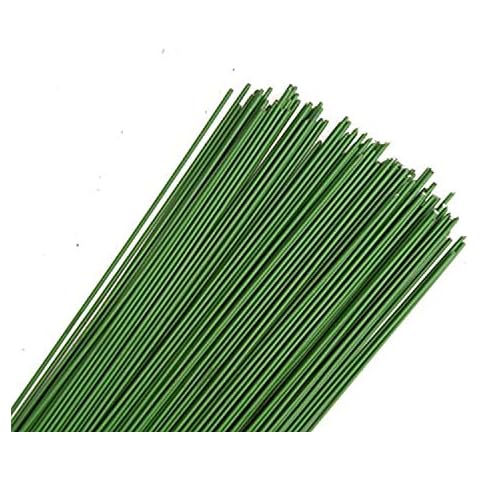 Stub Wire - Green Florist Wires - 12" Inch (30 cm)- Choose from 18 19 20 22 24 26 28 Gauge (12" - 18 Gauge - Green) Cover