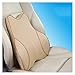caojiaxiaopu Samochód poduszka lędźwiowa Ból Ból Poduszka Neck Poduszka ortopedyczna Ergonomiczna Projekt Car Memory Pamięć Pianka Poszewka (Color : Beige back)