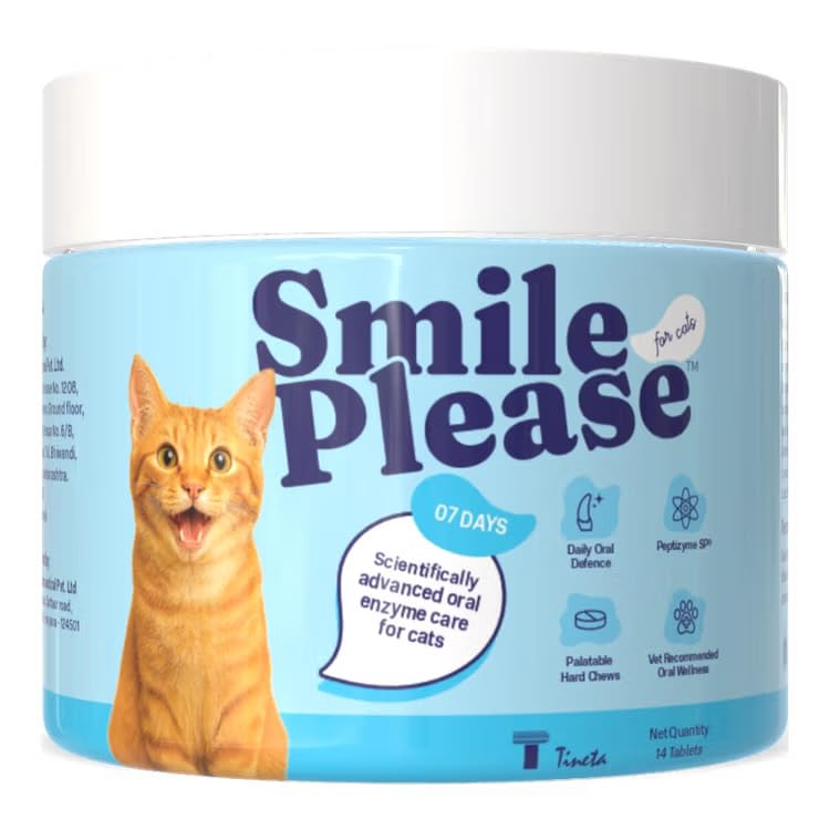 Smile Please Cat Dental Chews with Enzyme Complex | Supports Oral...