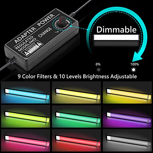 Kit de iluminación de video LED regulable con soporte portátil para tutoriales 3