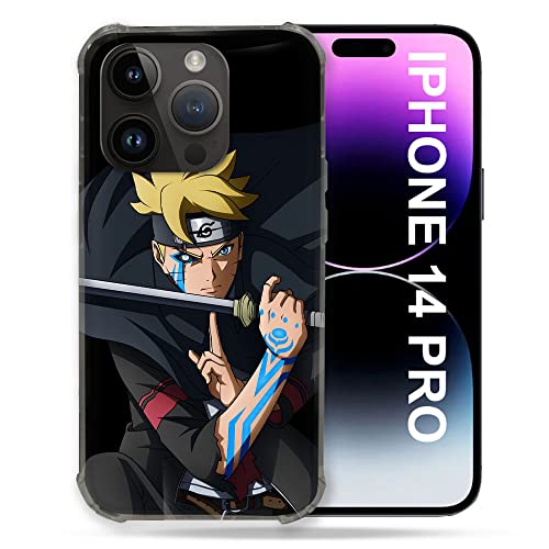 Coque iPhone 14 Pro Boruto anti-rayure motif relief 6.1