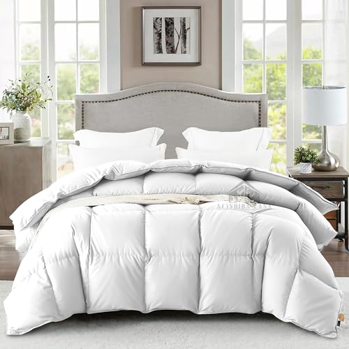 Image of Heavy Winter Comforter Double Bed Size 90 inchX100 inch | 600 GSM Fill for Winter Comforter /Rajai /Duvet /Blanket Hotel Luxury Soft Fluffy Double Bed - White Color