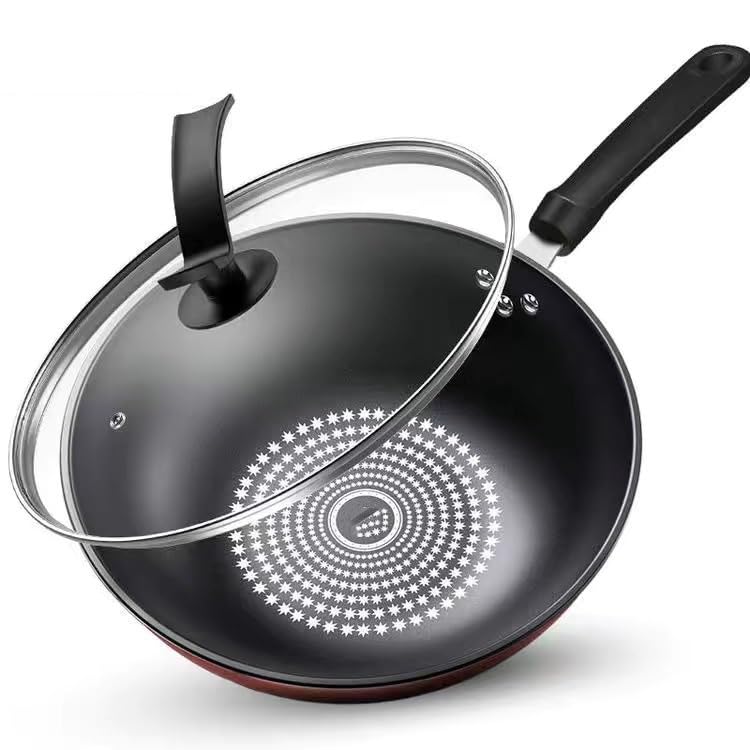 Wok grande con mango desmontable antiadherente miniatura 5