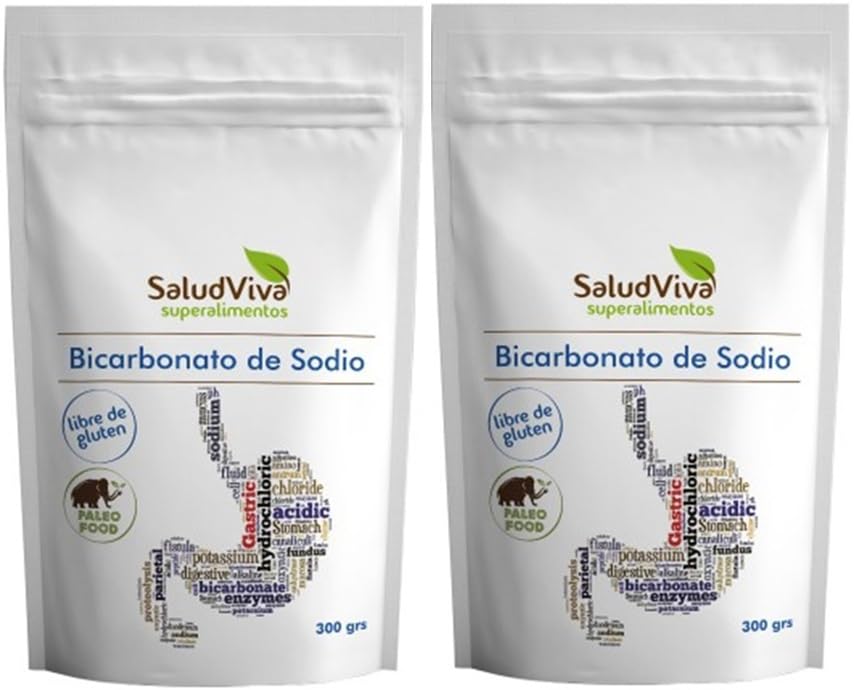 Bicarbonato Sódico Premium – Sin Gluten y Vegano | Pack 2 x 300 g | Ideal para Hornear, Limpieza y Uso Doméstico
