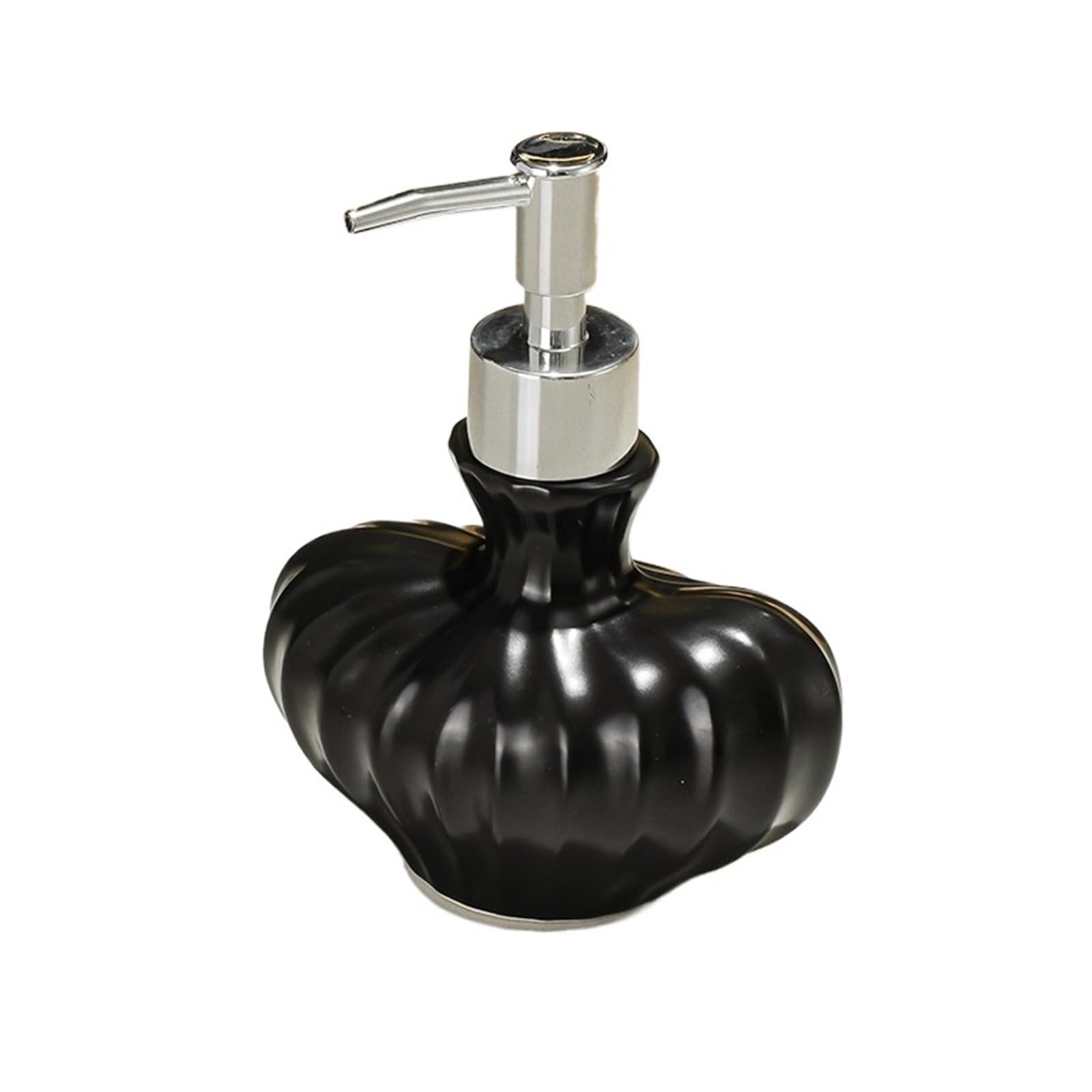 Cyairong-22 Black Soap Dispenser Luxury Ceramic Soap Dispenser, Household Vanity Lotion, 250Ml(Black)