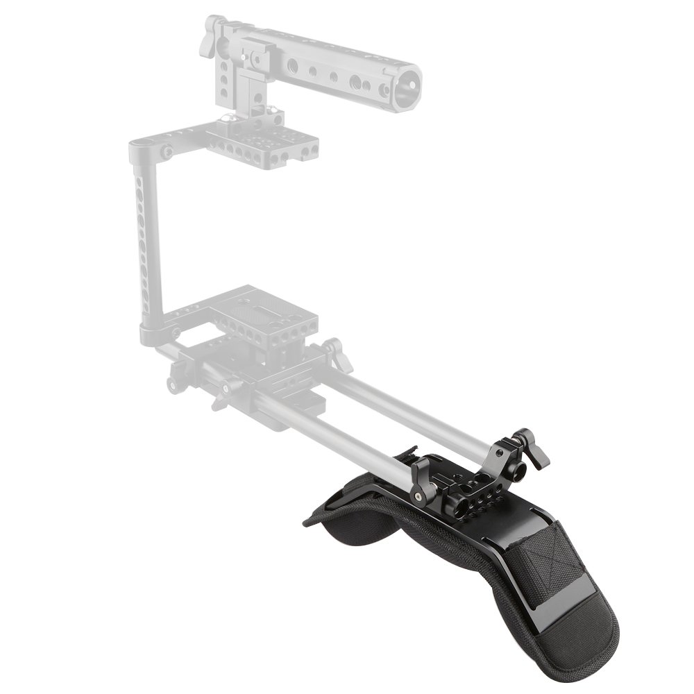CAMVATE DSLR Rig Schulterpolster mit 15mm Railblock für Video Camcorder DV/DC Support System DSLR Rigs