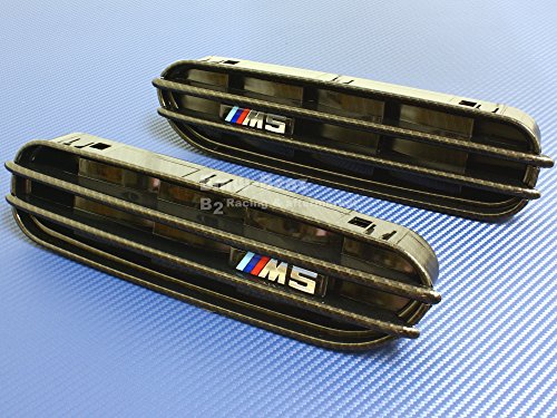 Fender Gills Side GILL Grille for BMW E60 M5 05-10 Carbon Look