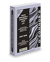 O'Connor's Texas Business & Commerce Code Plus 2017 ed. 1598392824 Book Cover