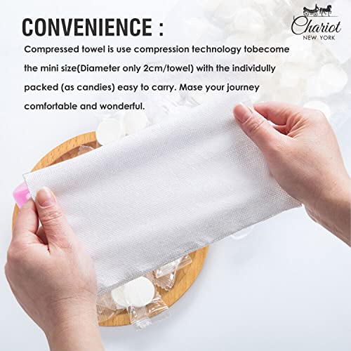 Chariot New York Compressed Tissues | Hygienic Multipurpose Wipes | Hypoallergenic Magic Coin Wipes for Facial, Baby wipes, Travel purposes | Safe for Skin |50 Coin Tissues - Image 7