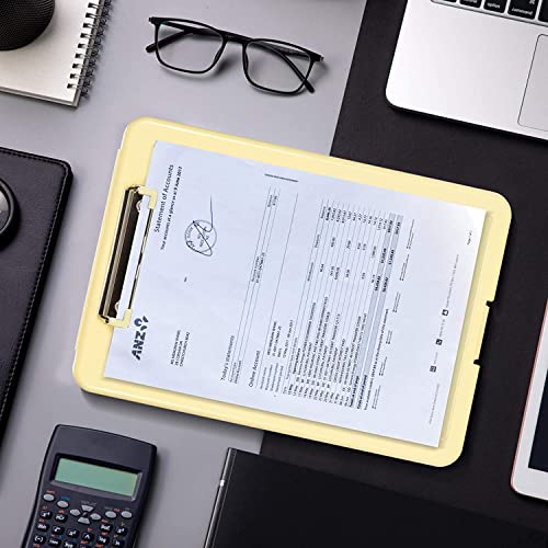 Image of oddpod Praise A4 Clip Pad /Clipboard with Storage Case for Paper and Document Storage 83002 (Yellow)