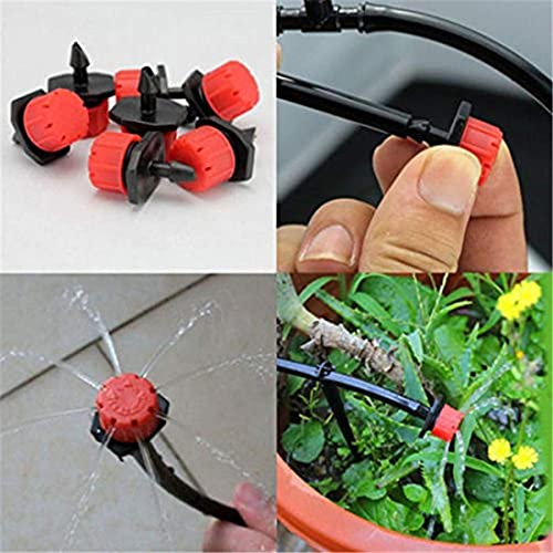 Image of DIY Crafts 35 Pcs, Only Red Dripper /Sprinkler, Drip Irrigation Kits Watering System Tubing Connectors Atomizing Nozzle Mister Dripper Accessory for Plant Wateri (35 Pcs, Only Red Dripper /Sprinkler)