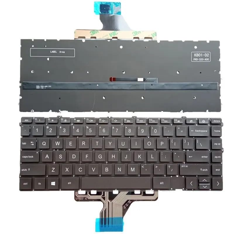 Clavier pour HP Envy X360 13-AY TPN-C145 de rechange QWERTY US brun