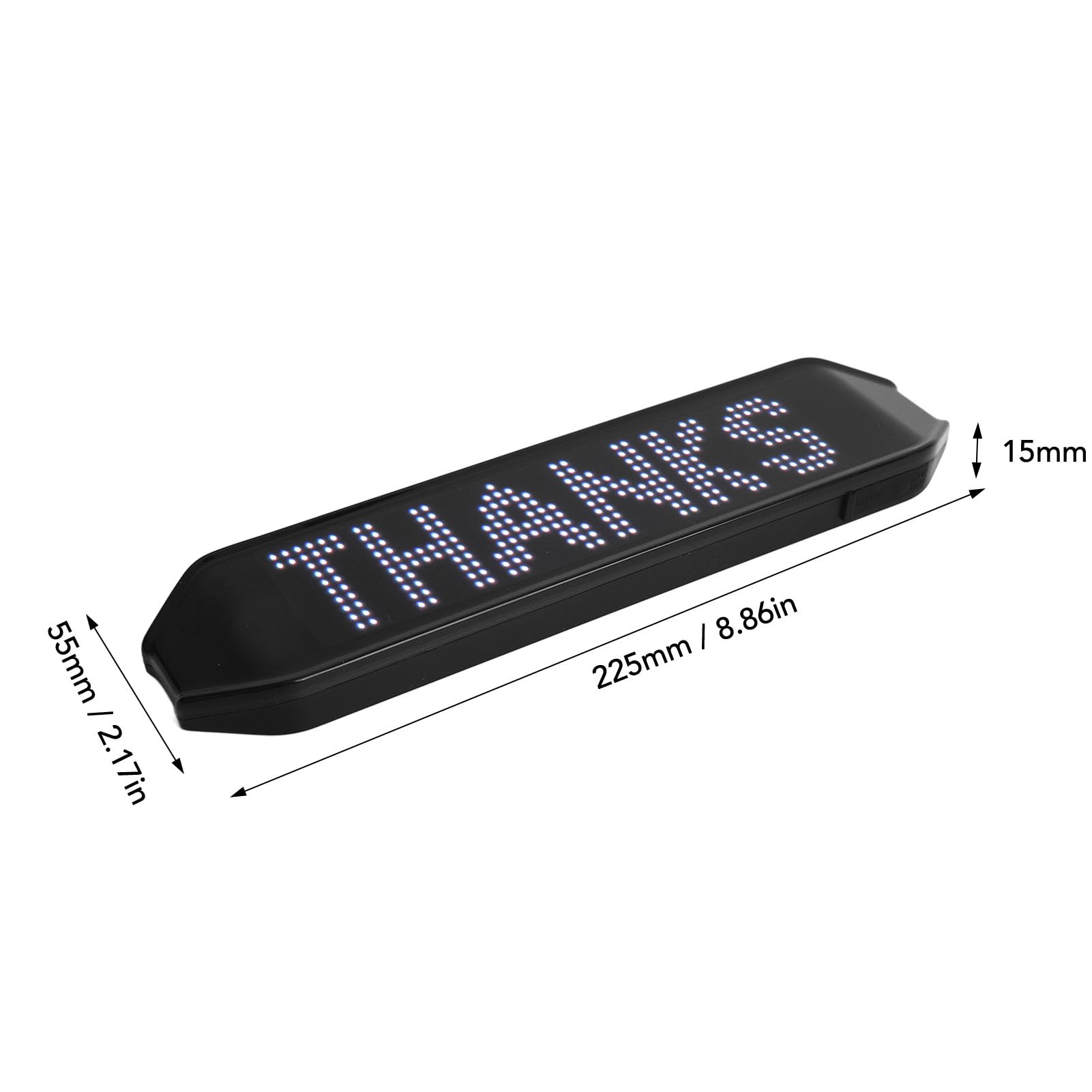 Panneau LED couleur, contrôle par application, clignotants, chargement USB pour vélo
