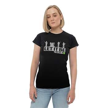 ビートルズ レットイットビー バンド T ブラック サンフェード XXL Amazon | ビートルズ-レット・イット・ビー Tシャツ | Tシャツ