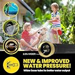 Bionic Steel Pro Metal Garden Hose 100ft, Rust Proof 304 Stainless Steel Water Hose with Brass Fittings, Flexible & Heavy Duty Hose, Lightweight, Kink Free & Easy Coil Outdoor Hose- 2021 Model
