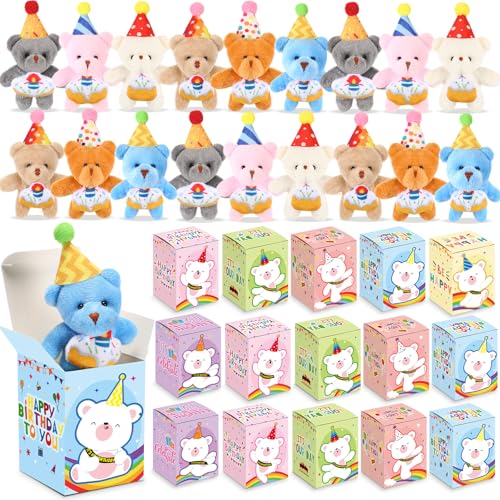 24 Set Birthday Classroom Gifts for Students Mini Stuffed Animals...
