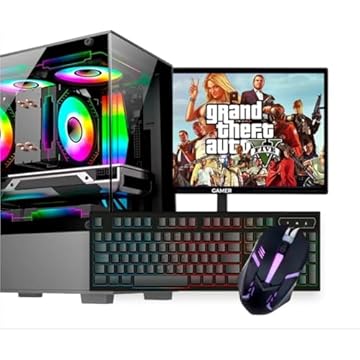 PC Gamer Completo Intel Core i5 Memoria Ram 16GB SSD 240GB Monitor HDMI Teclado Mouse