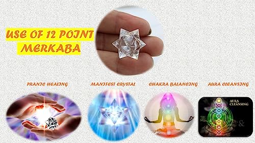 Jet International Prawdziwy kryształowy kwarc 12-punktowy Merkaba A ++ czakra radioniczny, platoniczny, pranijski, brazylijski ochrona siłowa, leczenie Feng Shui Energia