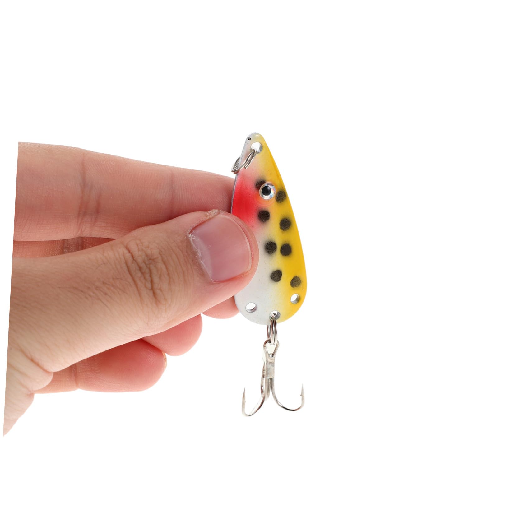Lot de 30 Cuillères de Pêche en Fer, Leurres Poissons à Paillettes