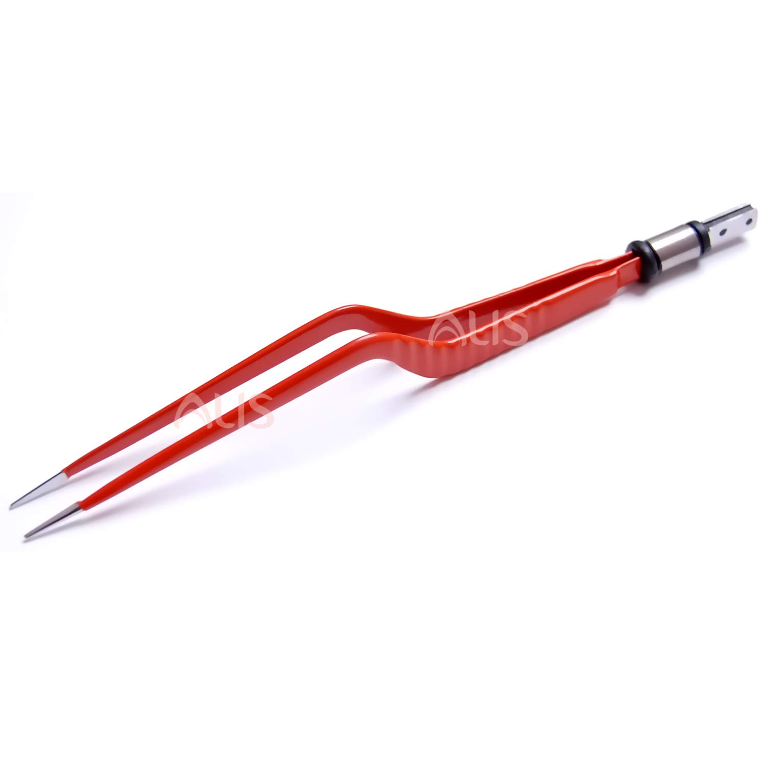 Alis Non-Stick Surgical Bipolar Forceps Bayonet Orange Reusable Fine Tip 0.5 with 8" Length (20cm Bayonet)