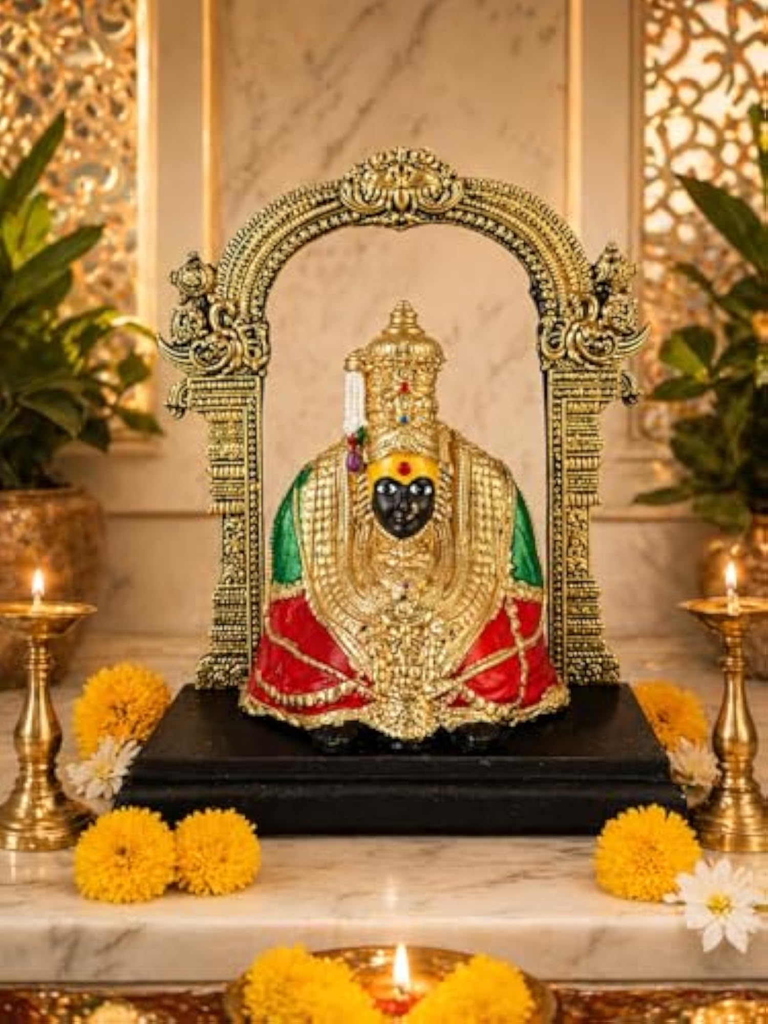 Tulja Bhavani Devi Idol, Handcrafted Spiritual Decoration