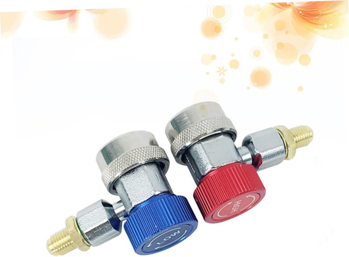 ARTIBETTER Automotive Quick Connect Adapter 1 Pair Full Copper Connector for Air Conditioning Adapter