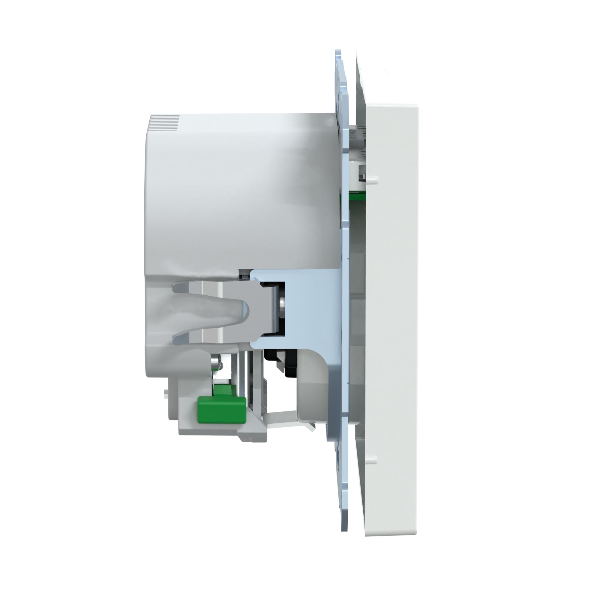 Schneider Electric Merten Schuko-Steckdose mit USB Anschluss, MEG2366-6035 | USB Typ A+A, Unterputz, System Design, lotosweiss