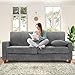 Produktbild Kidirect Cord Sofa 3 Sitzer, 178CM Bequemes Couch 53CM Extra Tiefe Sitze, Sofa Wohnzimmer Werkzeugfreie Montage, Big Sofa Couch mit 2 Kissen, Modernes Couch fürs Büro, Schlafzimmer Sofas Grau