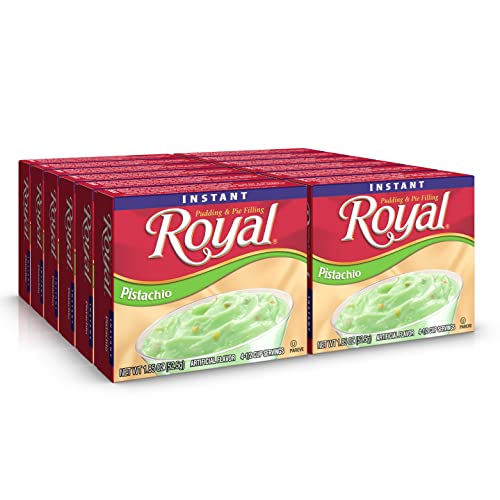 Image of Royal Instant Pudding Dessert Mix, Pistachio, Fat Free ,1.8 oz (Pack Of 12)