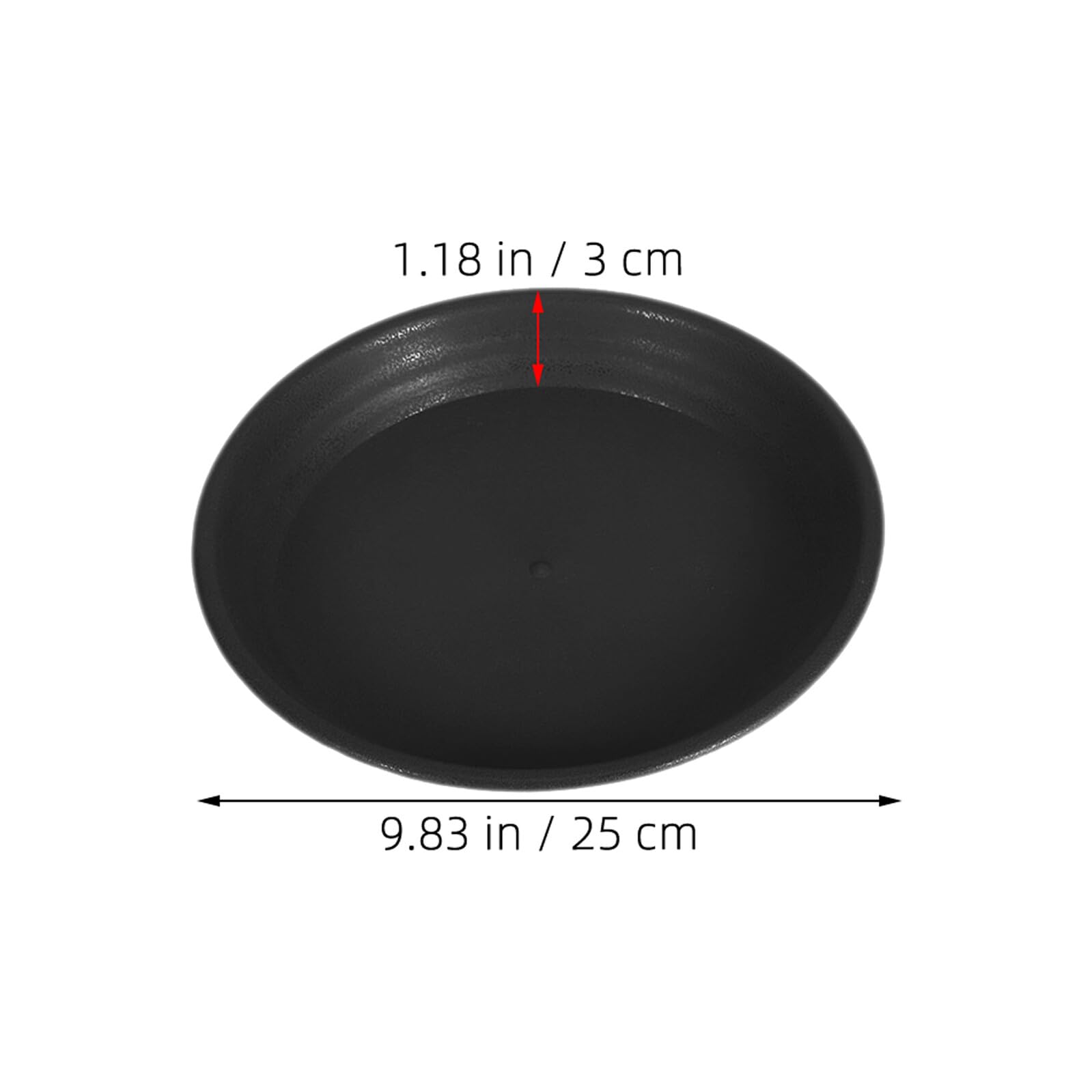 Kisangel 15 Platos para Macetas Redondos de Plástico Grueso Bandejas de Goteo para Plantas de 19 CM Soporte Resistente para Interiores y Exteriores Adecuado para Jardín Balcón y Hogar