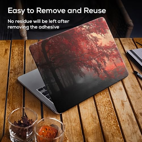 Image of Galaxsia Scenery D4 Top+Wrist Pad Vinyl Laptop Skin /Sticker /Cover Upto 15.6 Inches Laptops Laminated-Removable-HD Quality Compatible for Hp-Dell-Sony-Lenovo-Asus etc.(15x10 Inches)