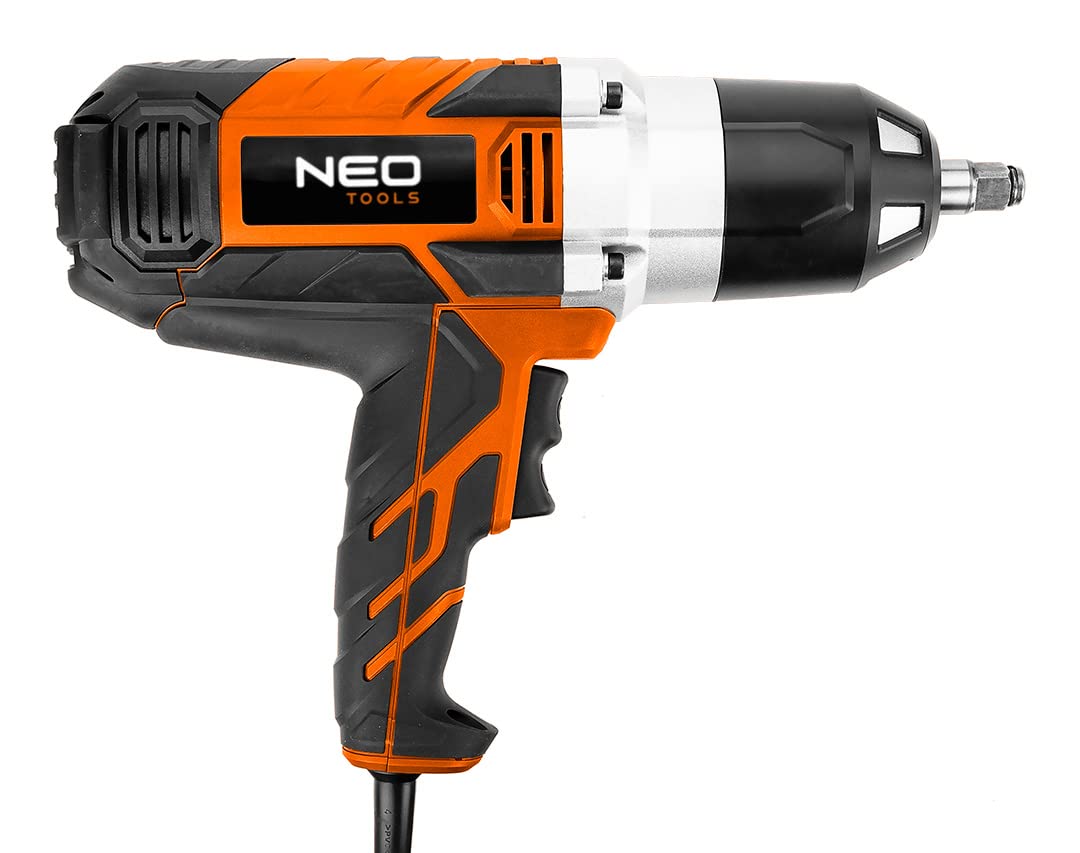 NEO TOOLS Avvitatore elettrico a percussione 1020 W, 950 Nm max coppia 950 Nm, potenza 1020 W, fodera 1/2", velocità di rotazione 2600 giri/min, con 4 chiavi a bussola 17, 19, 21, 22 mm