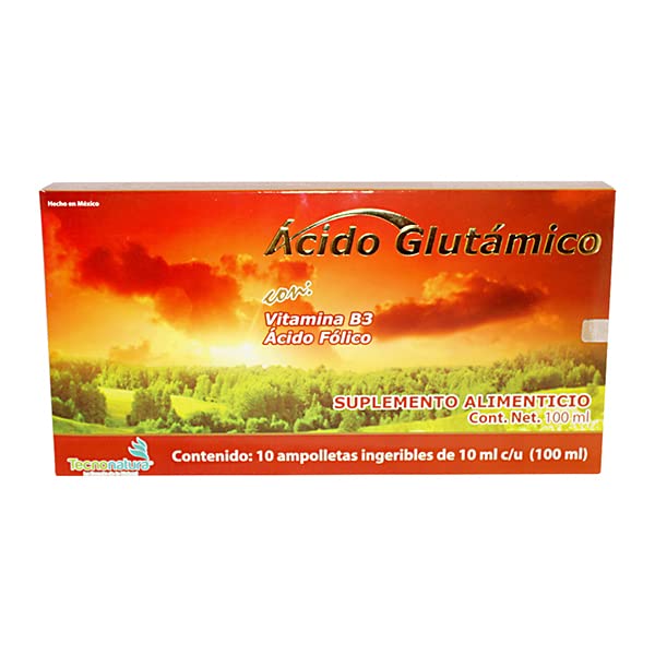 GLUTAMIC ACID 10 AMPOLETS TECNONATURA