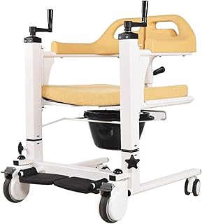 RSTJ-Sjef Sedia A Rotelle per Doccia per Pazienti per Casa E Casa di Cura, Sollevatore Portatile per Pazienti Sedia A Rotelle per Anziani con Padella, Sedia per WC per Adulti, Disabili E Anziani