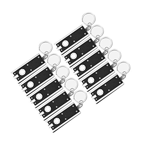 Preisvergleich Produktbild Schlüsselanhänger Lampe 10 / Pack, MECO mini flashlight LED Camping Schlüsselring Taschenlampe,Bewegliche dünne & Kleine grelle helle Fackel Lampen-Schlüsselkette,, 45 lumen micro Licht