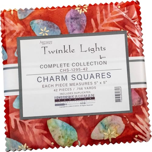 Lunn Studios Artisan Batiks Twinkle Lights 42 5-inch Squares Charm Pack Robert Kaufman CHS-1295-42