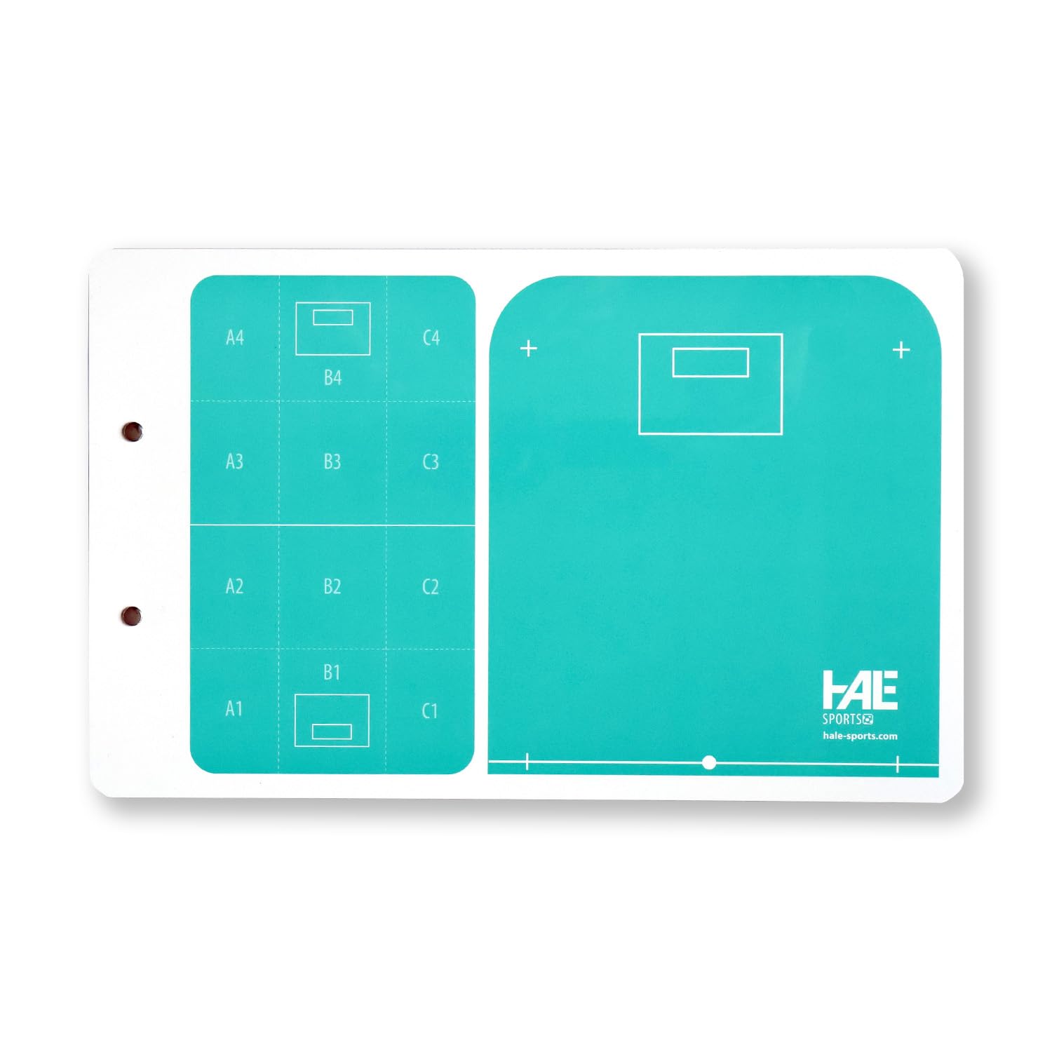 HALE | Floorball Unihockey Tavola tattica Allenatore con morsetto e penna, 35 x 22 cm