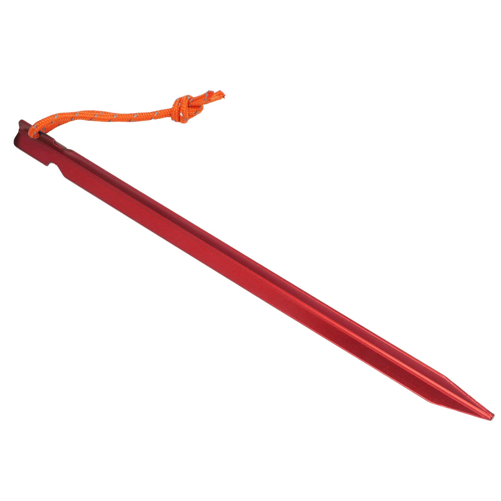 20 pezzi Picchetti per Tenda a Forma di V, Robusti, in Lega di Alluminio con Corde, Picchetti da Campeggio da 9 pollici per Tende da Esterno, Teli e Tendoni, Include Borsa per il (Rossa)