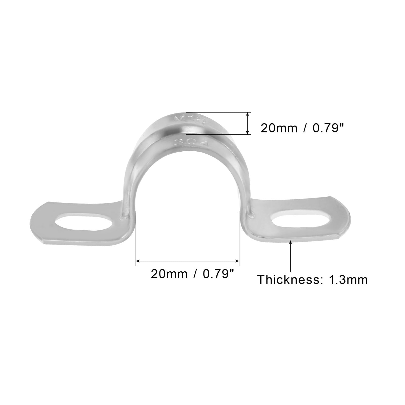 Collier De Serrage Avec Caoutchouc - En Acier Inoxydable