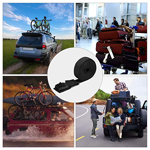 KKmoon 2 PCS Tira de amarração Tira de amarração de carga Tira de amarração com fecho de fivela para