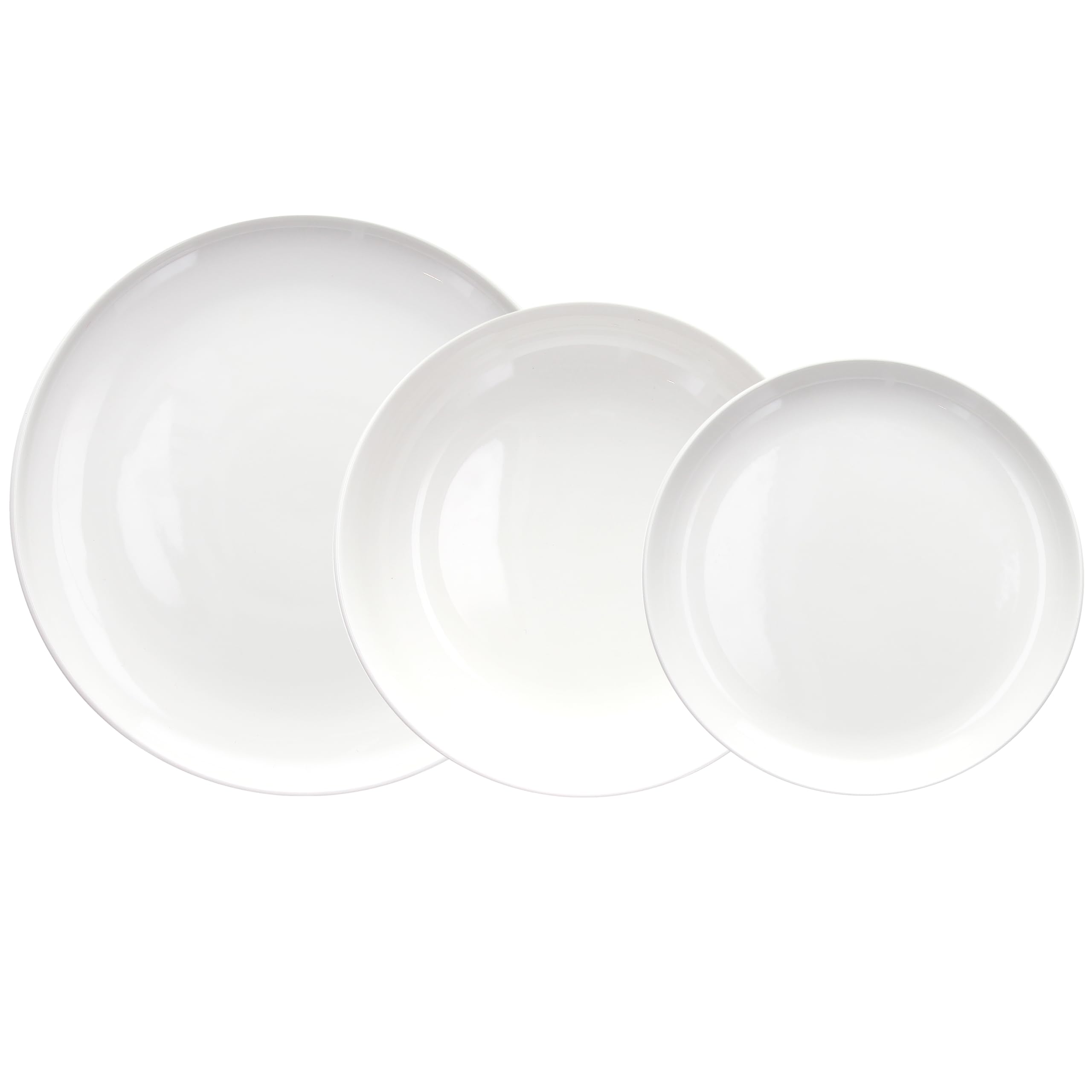 Tognana Edge, Servizio piatti 18 pezzi per 6 persone, Porcellana, Bianco