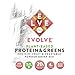 Evolve Plant Based Protein and Greens Powder, Strawberry Banana, 20g Protein, 1 Pound