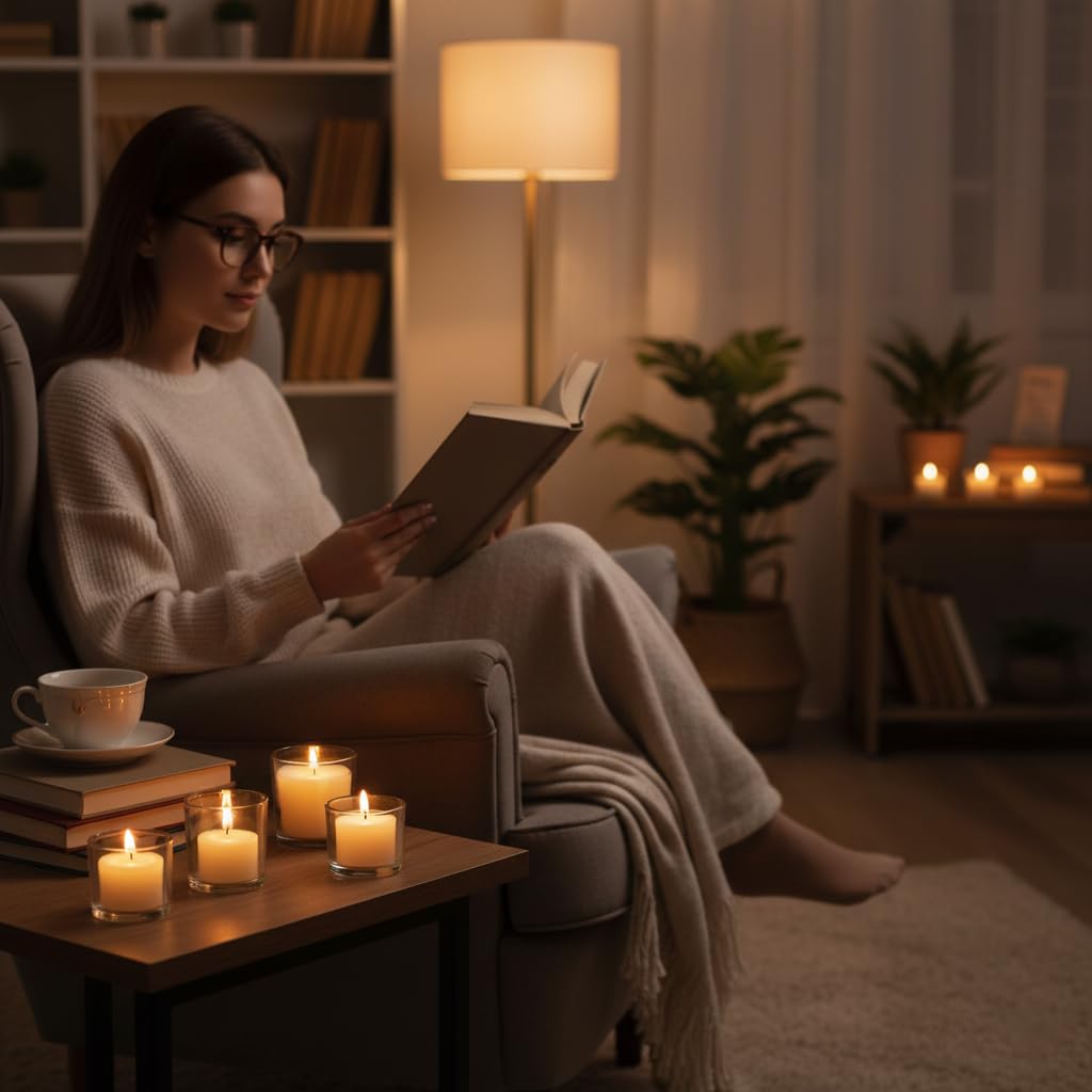 CW Studio Candele votive pressanti non profumate, lunghe ore, senza fumo e antigoccia, cera di alta qualità con stoppino in cotone, perfette per matrimoni, eventi, casa e decorazioni romantiche (36