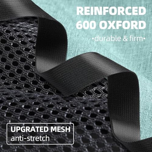 Image of Cat Carrier Soft-Sided 18x11x11 Inch Travel Bag for Medium Cats Over 15lbs, Small Dog Carrier Crate Top Entry Breathable Mesh Puppy 12 Pounds, Pet Rabbit Carrying Cage Kennel Collapsible Teal