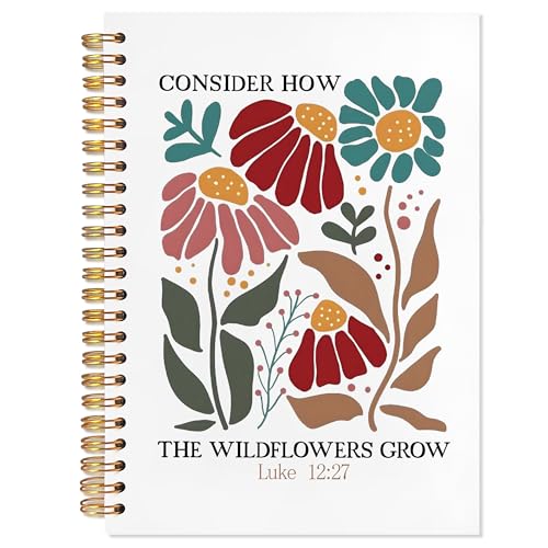 Cadeau chrétien inspirant : journal de la Bible fleuri pour femme